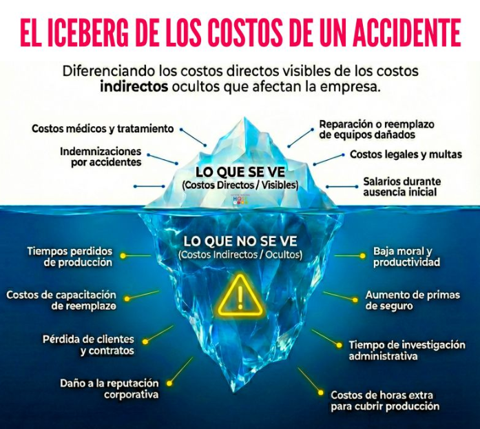 iceberg de costos de un accidente iceberg de costos de un accidente
